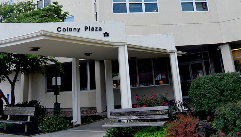 Colony Plaza Apartments exterior entrance