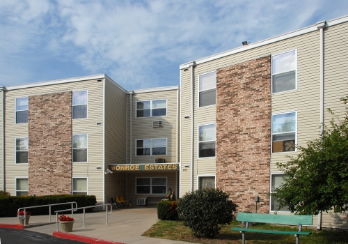 Monroe Estates exterior entrance