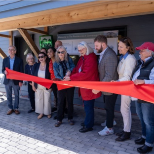 Lawrence Hill resident cuts the ribbon 