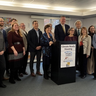 Group photo at event